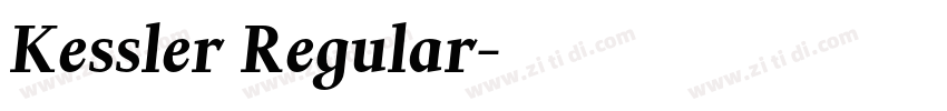 Kessler Regular字体转换
